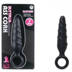 Scuro stalloni ano Cork 4 pollici Silicone Butt Plug