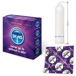 Preservativi Extra Large Pack 4 Skins